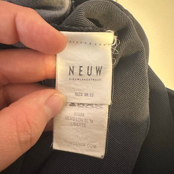 Neuw Nieuwlandstraat Men’s Lou Slim-Fit Jeans Size 38x32 in Liberte Button Fly - Picture 14 of 16